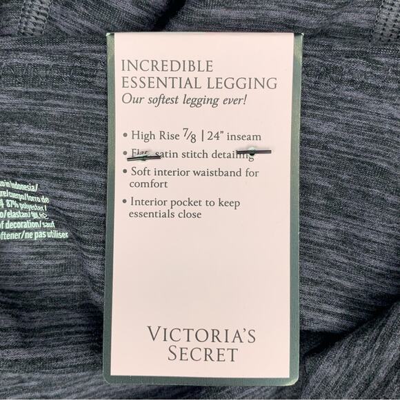 Victoria's Secret NWT Incredible Essential Legging Grey Side Pockets Size 4 - Picture 8 of 11